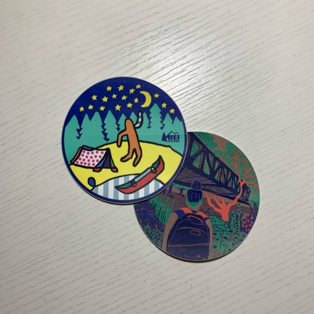 Camping outdoors vinyl sticker pack